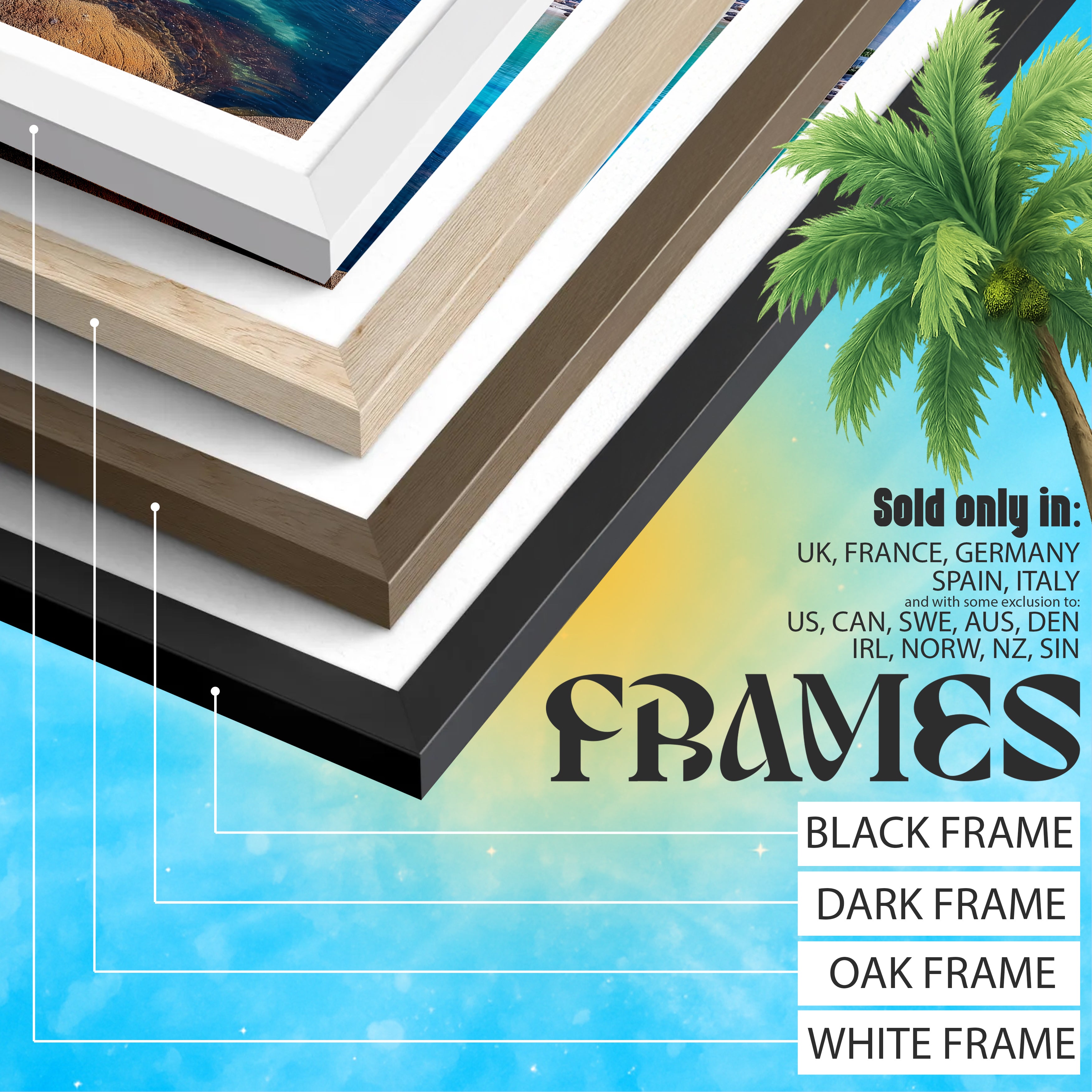 South Africa Travel Poster – Cape Town Wall Art Print, Coastal Landscape, Table Mountain View