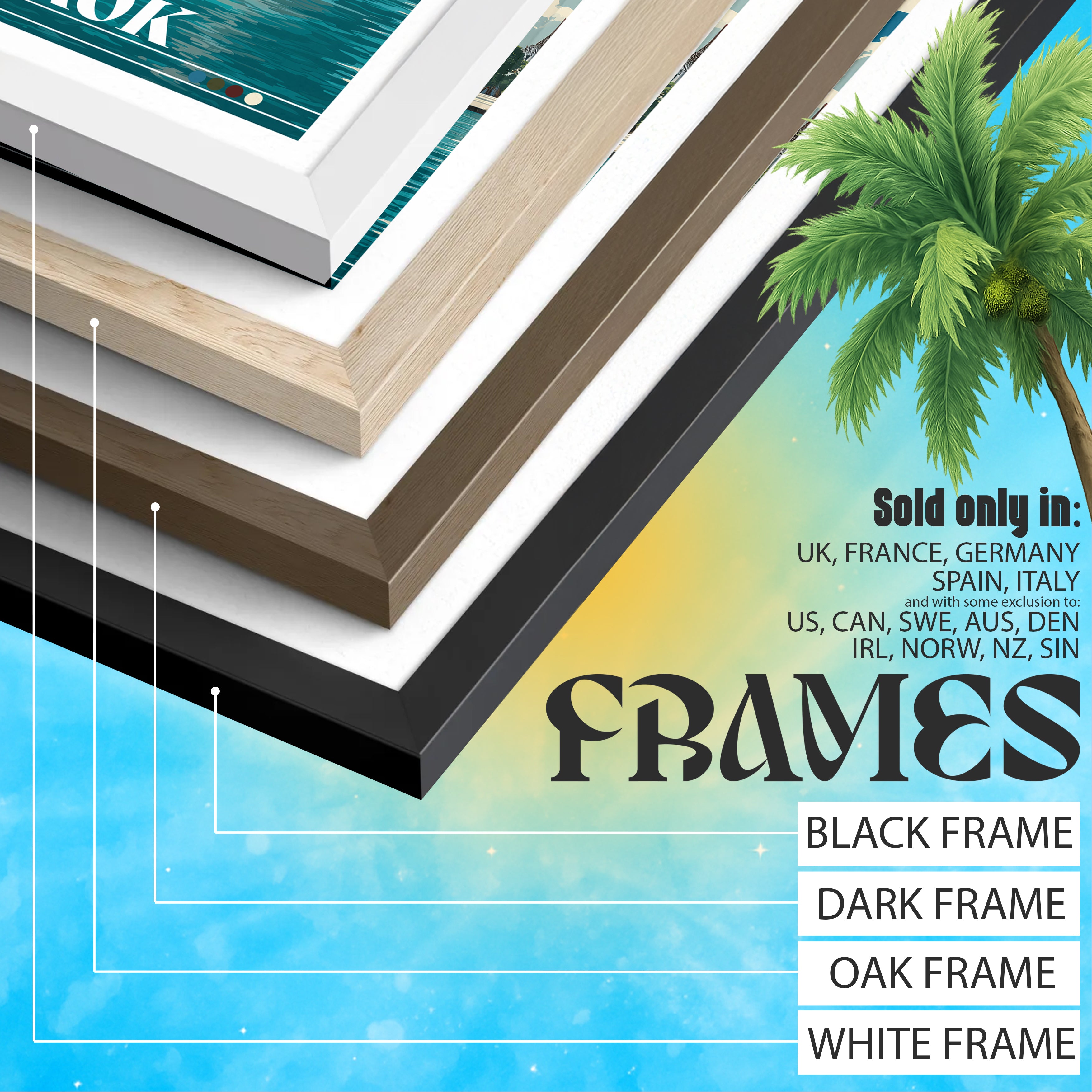 Bangkok Travel Poster: Wat Arun Print, Thailand Wall Art