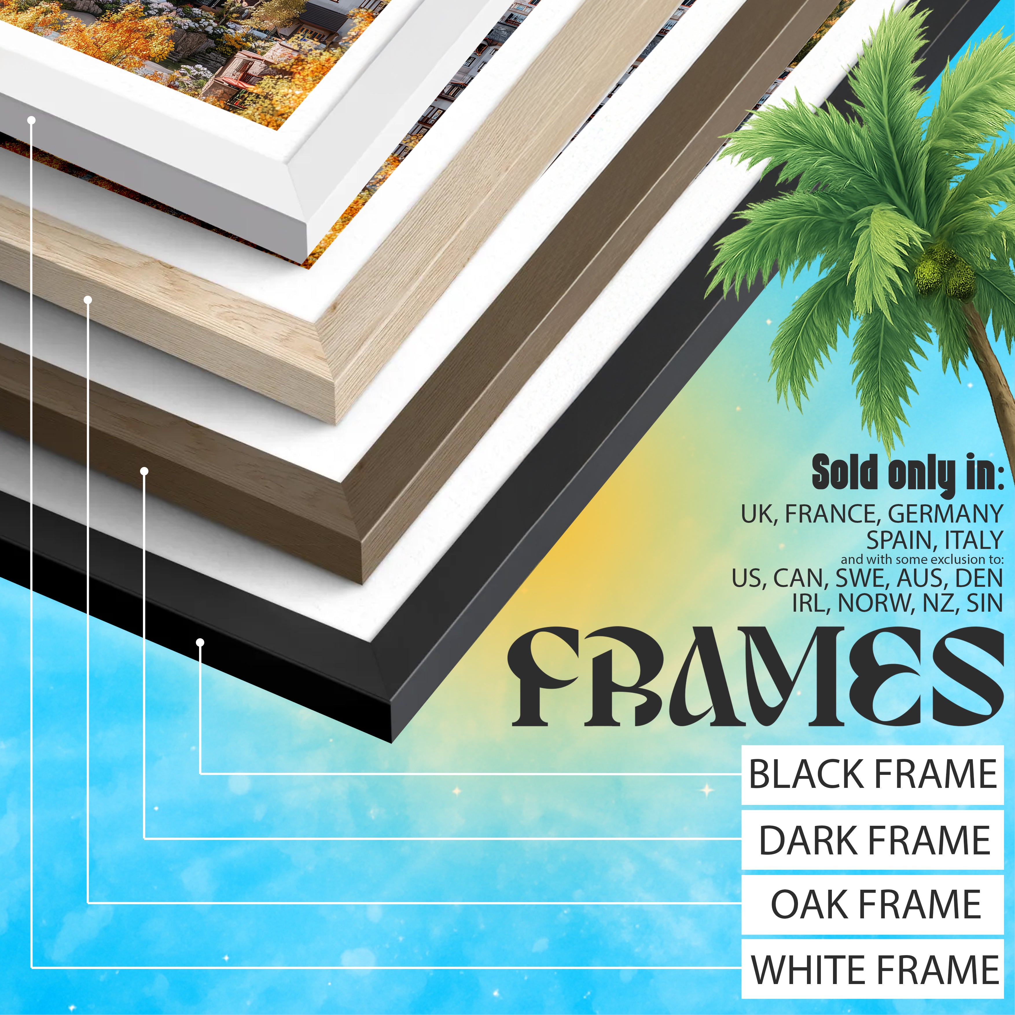 Colorado Travel Poster – Vail Ski Town Print, Autumn Mountain Village Wall Art, Rockies Decor