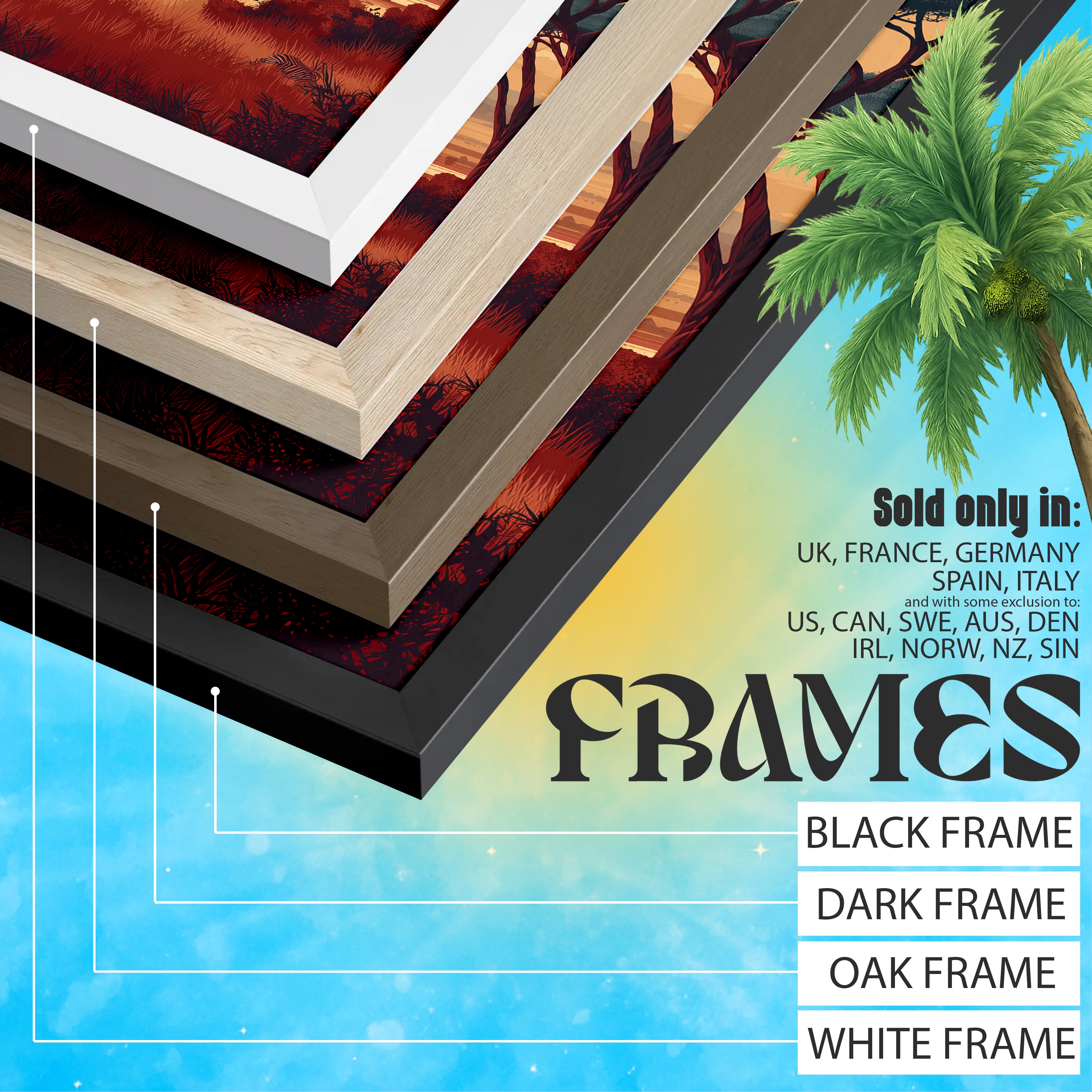 Serengeti Sunset Safari Travel Print: Tanzania Wildlife Landscape