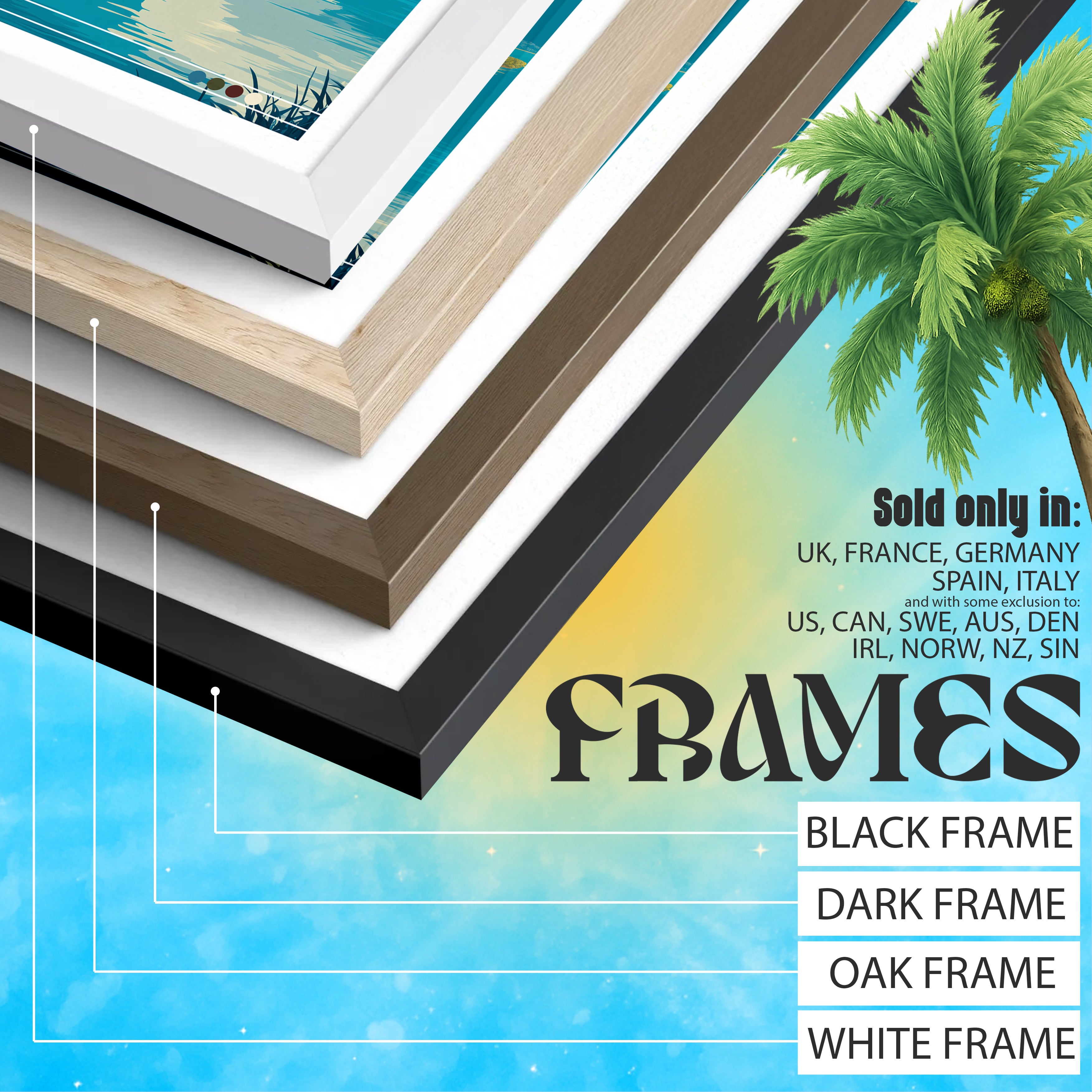 Bali Travel Poster: Ulun Danu Beratan Temple Print, Indonesia Wall Art