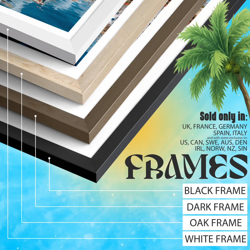 Greece Travel Poster – Samos Island Print, Aegean Coastal Wall Art, Mediterranean Decor