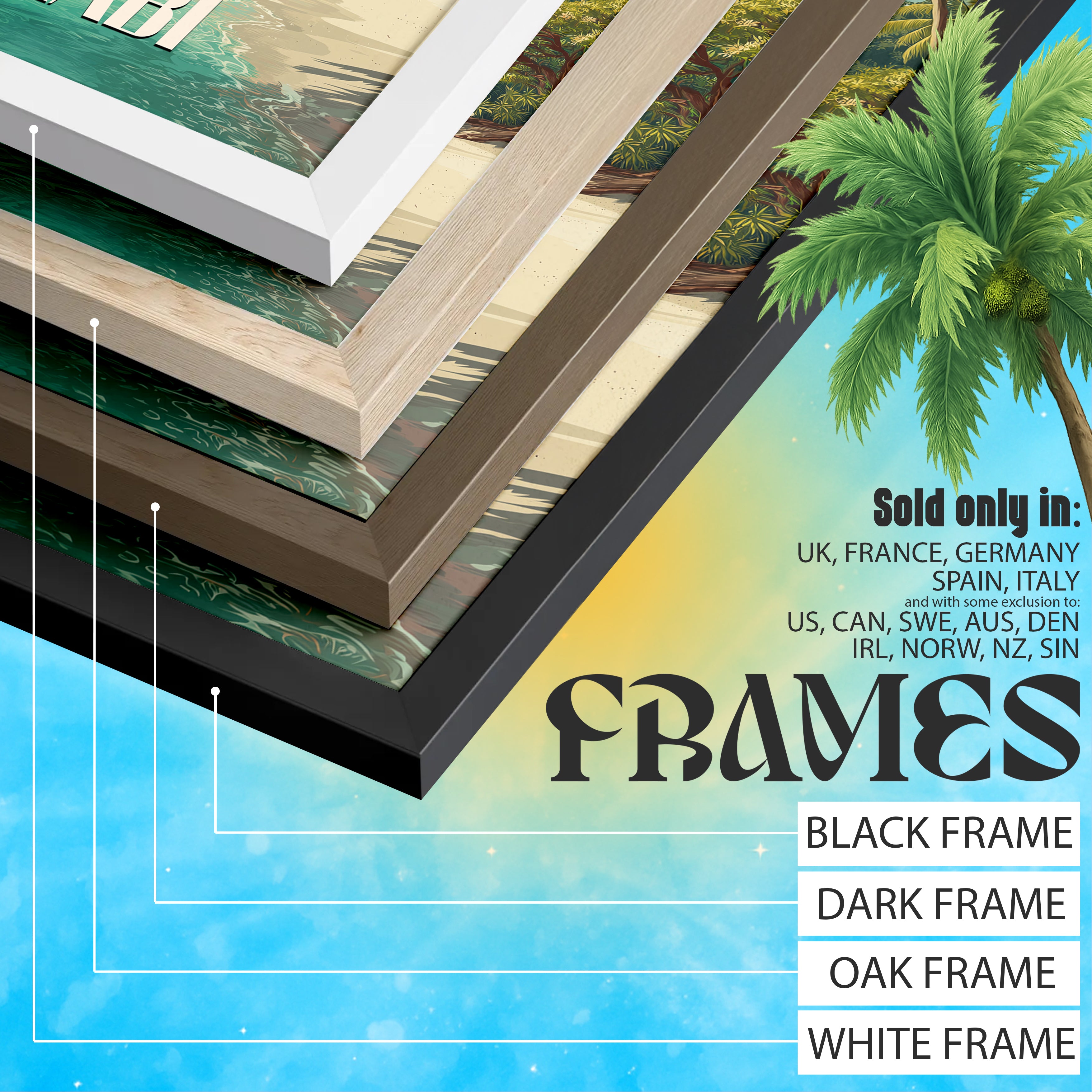 Krabi Thailand Travel Print – Tropical Beach, Coastal Landscape