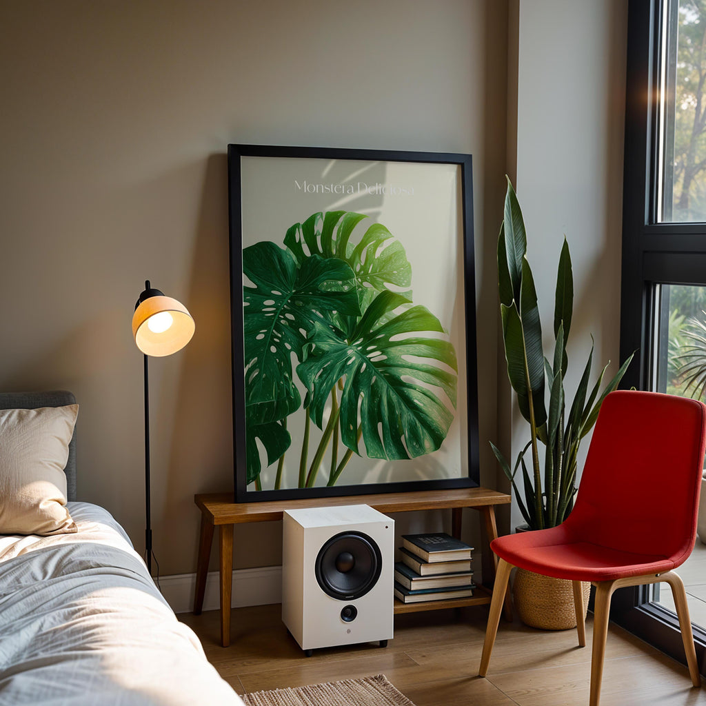 Monstera Deliciosa Print: Tropical Botanical Wall Art, Plant Lover Gift