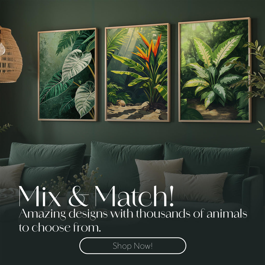 Peace Lily Botanical Print: Minimalist Plant Greenery Wall Art