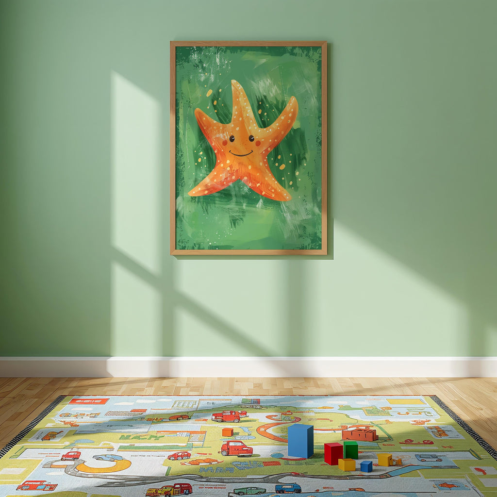 Starfish Nursery Wall Art – Ocean Animal Print