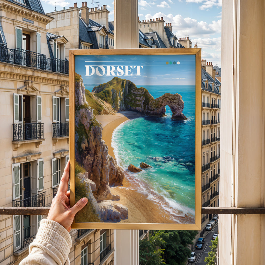 Durdle Door England Travel Print: Jurassic Coast Seaside Photography