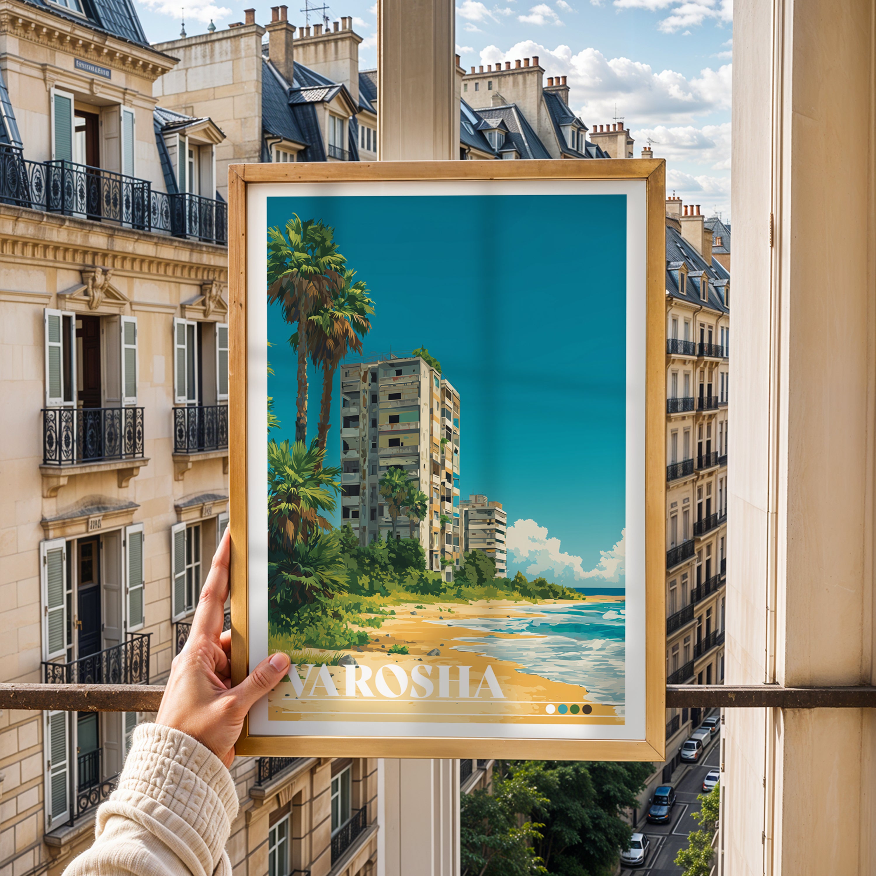 Varosha Travel Poster: Abandoned Resort Print, Cyprus Wall Art