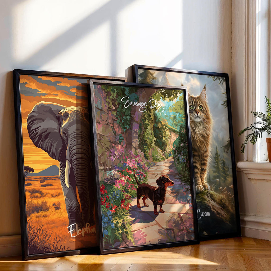 Dachshund Art Print | Sausage Dog Lover Gift, Dog-Themed Decor