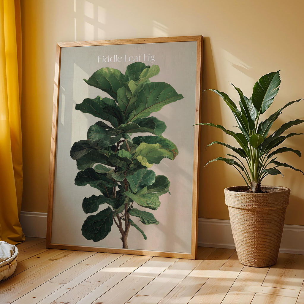 Fiddle Leaf Fig Print: Tropical Botanical Wall Art, Plant Lover Gift
