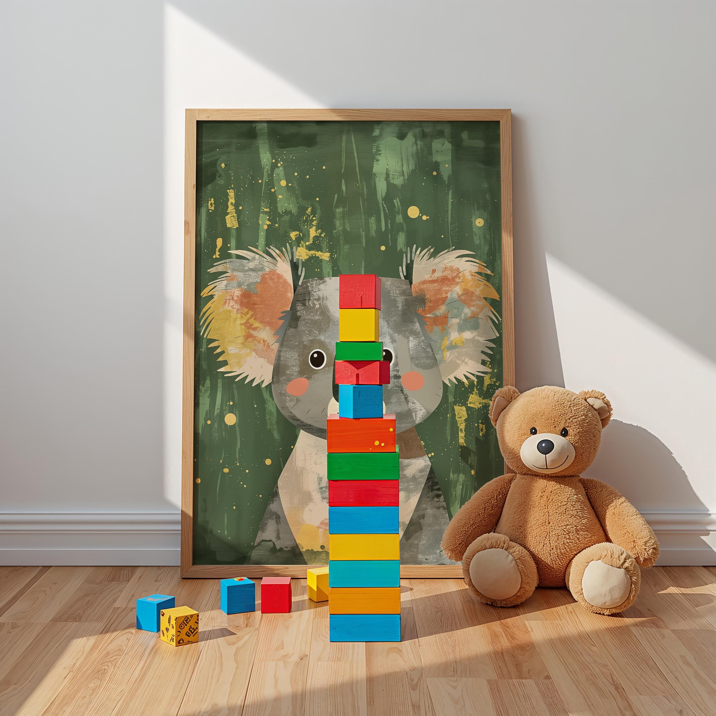Koala Nursery Wall Art – Australian Animal Print