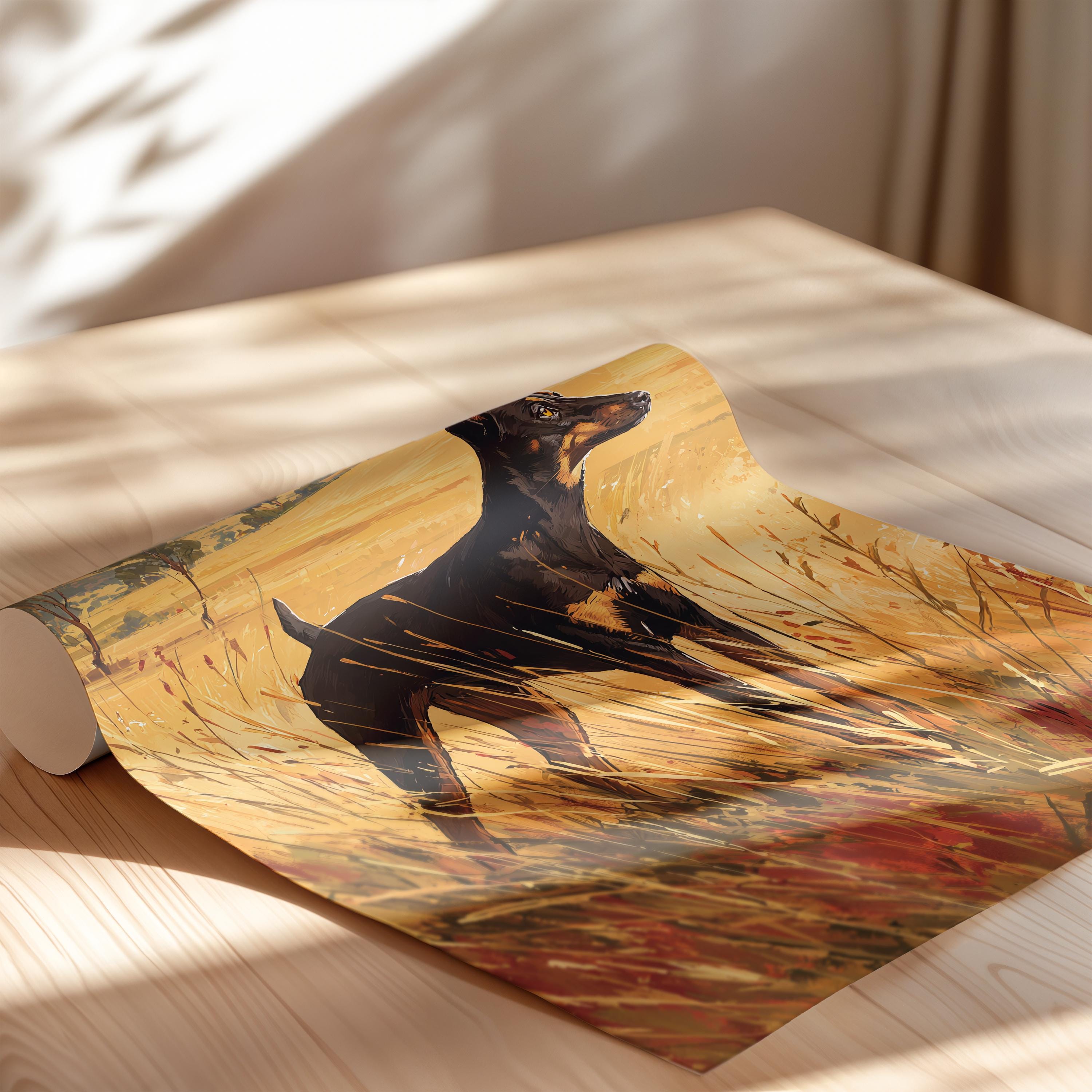 Australian Kelpie Art Print: Herding Dog Breed Portrait