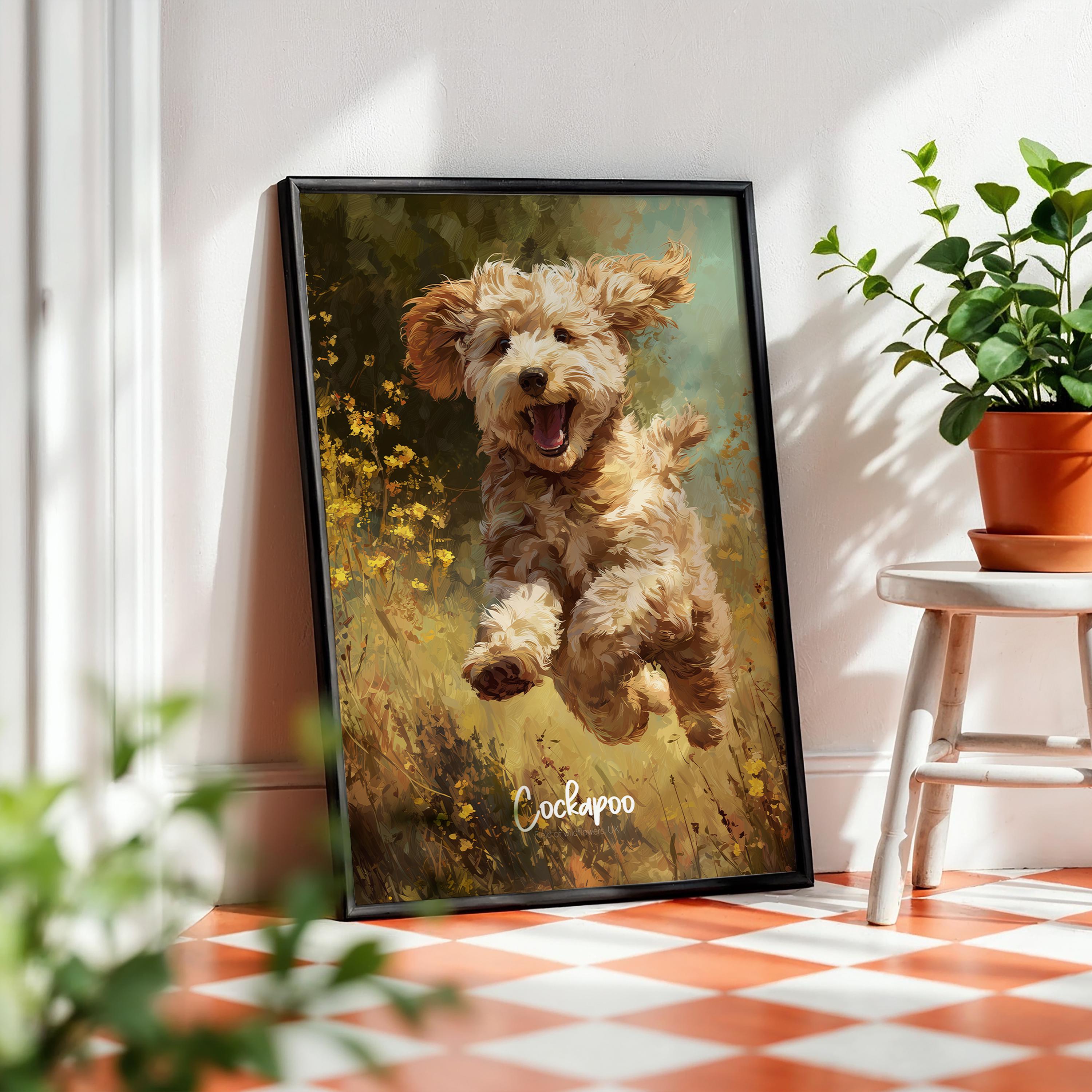 Playful Cockapoo Print: Cozy Dog Lover Wall Art