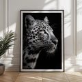 Black and White Leopard Print: Majestic Big Cat Wall Art