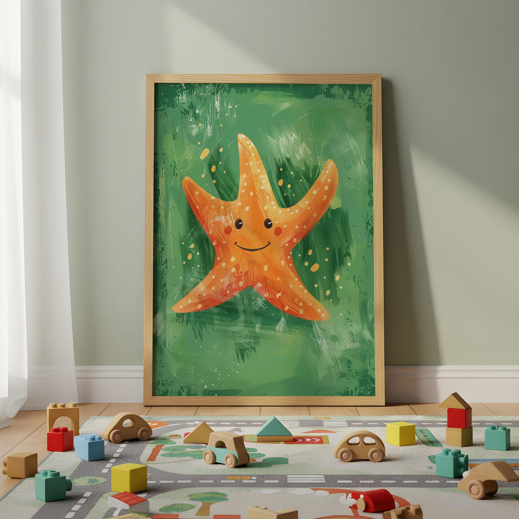 Starfish Nursery Wall Art – Ocean Animal Print