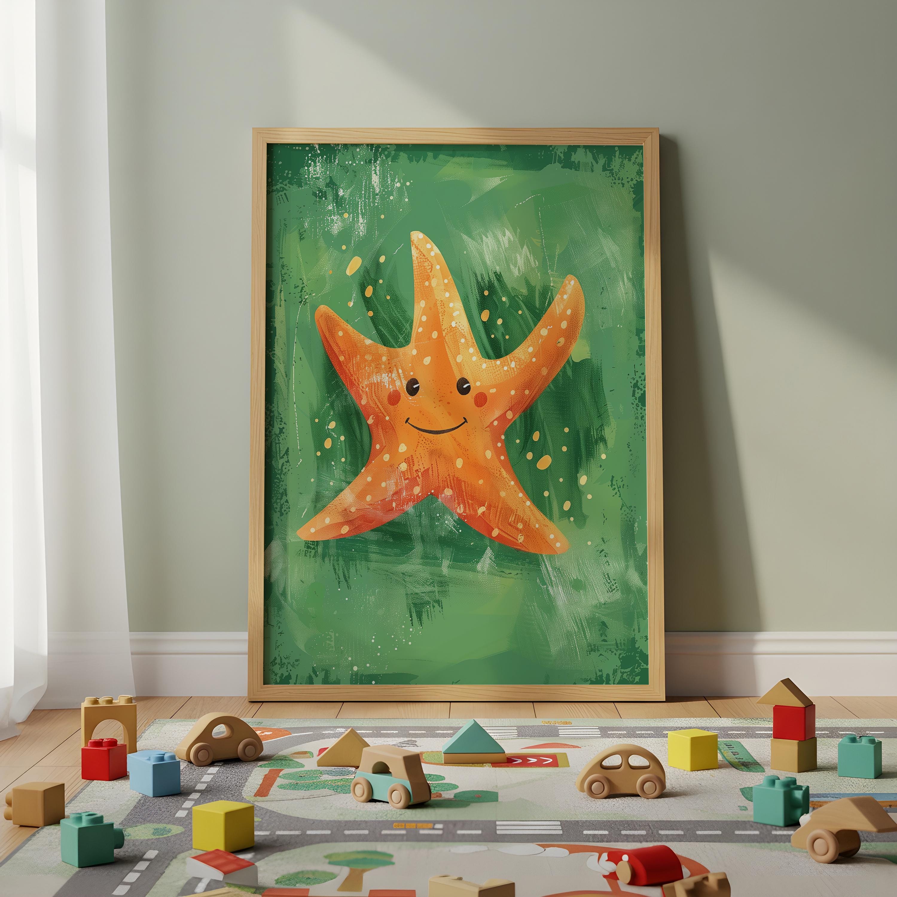 Starfish Nursery Wall Art – Ocean Animal Print