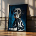 Dalmatian Framed Poster: Dog Lover Wall Art for Nursery or Kids Room