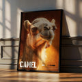 Camel Framed Poster: Desert Animal Wall Art for Nursery or Kids Room