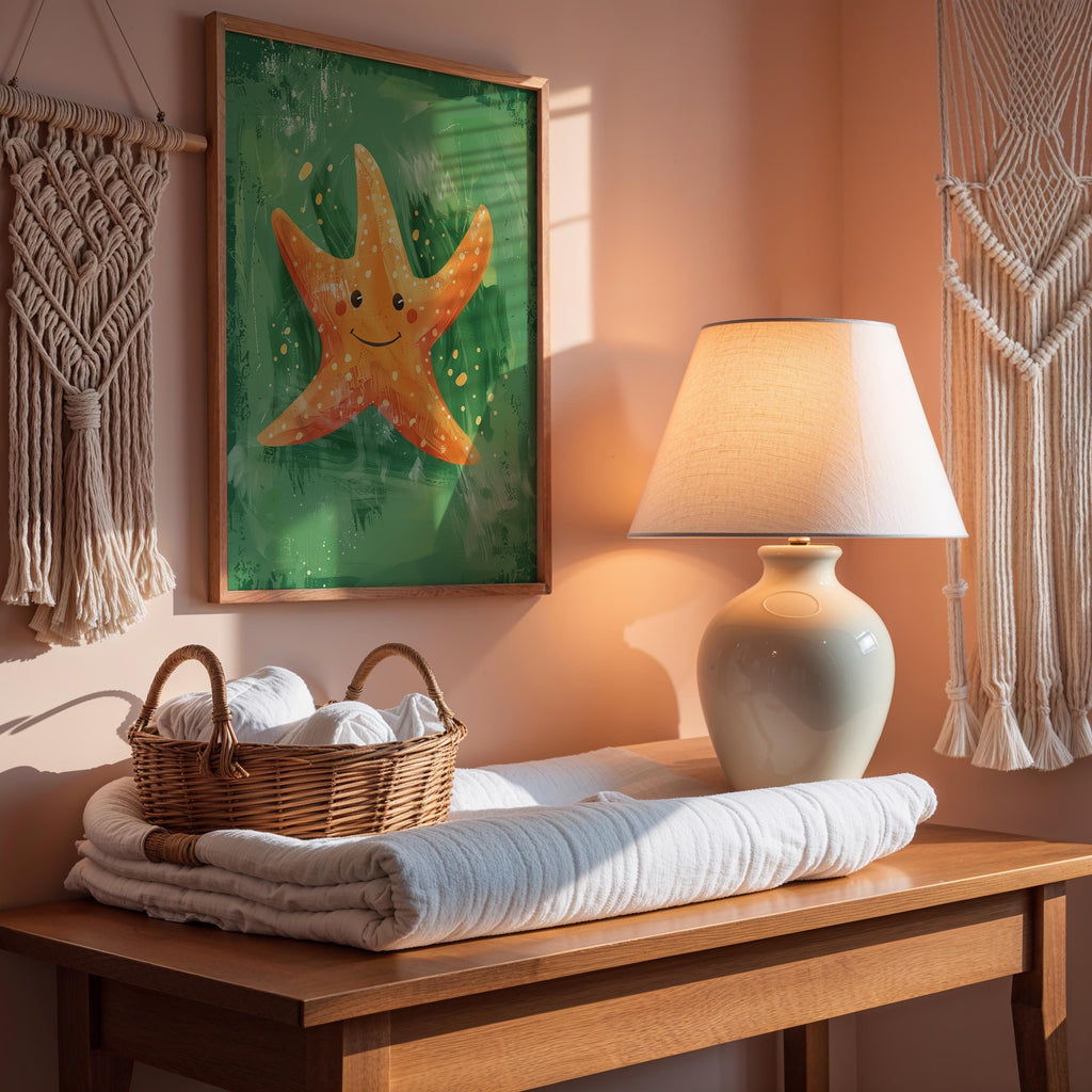 Starfish Nursery Wall Art – Ocean Animal Print