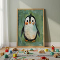 Penguin Nursery Wall Art – Arctic Animal Print