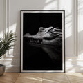 Monochrome Crocodile Print: Powerful Black and White Wildlife Wall Art