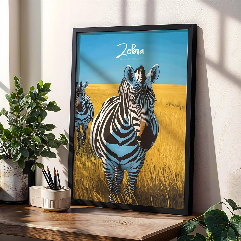 Zebra Print: Black and White Safari Animal Illustration