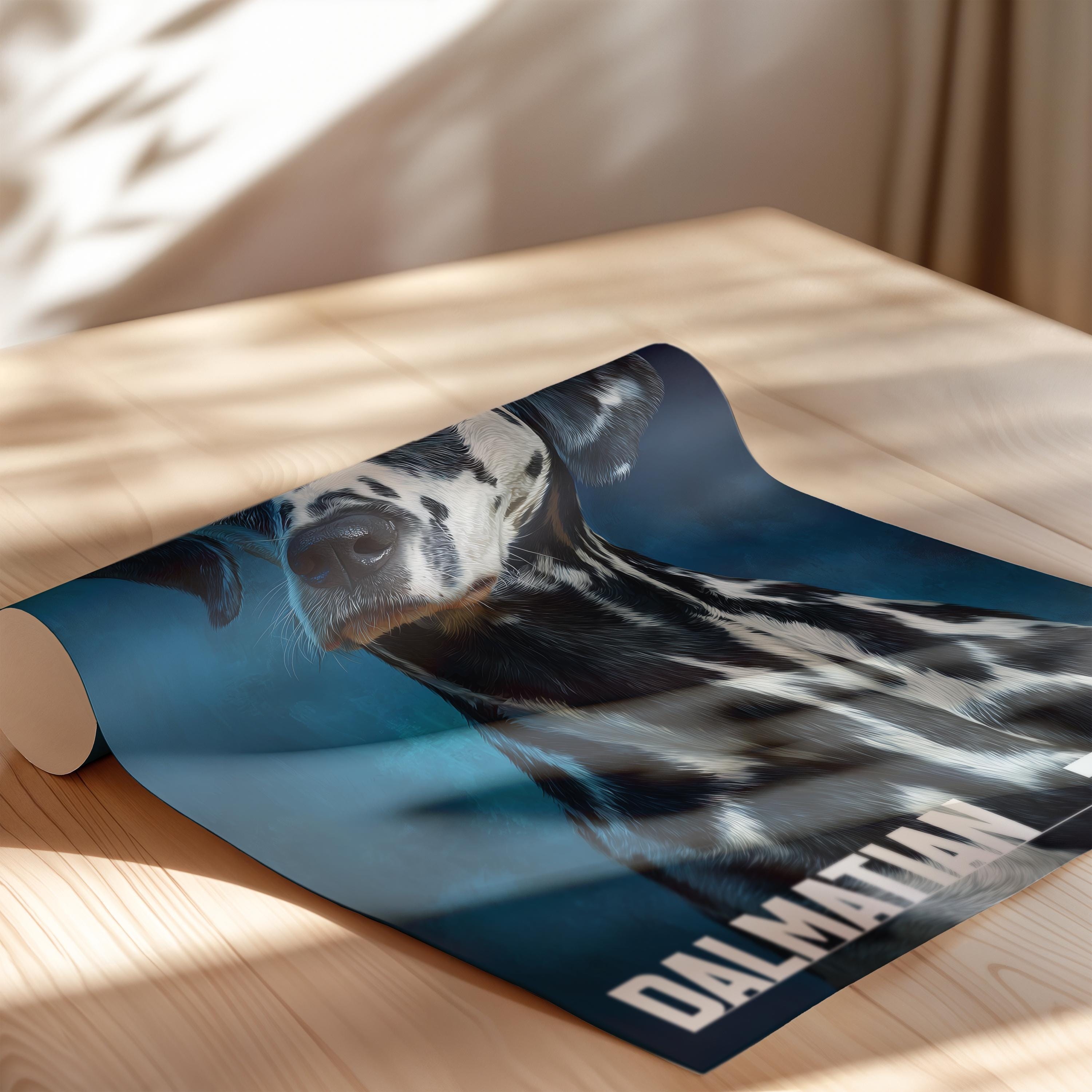 Dalmatian Framed Poster: Dog Lover Wall Art for Nursery or Kids Room