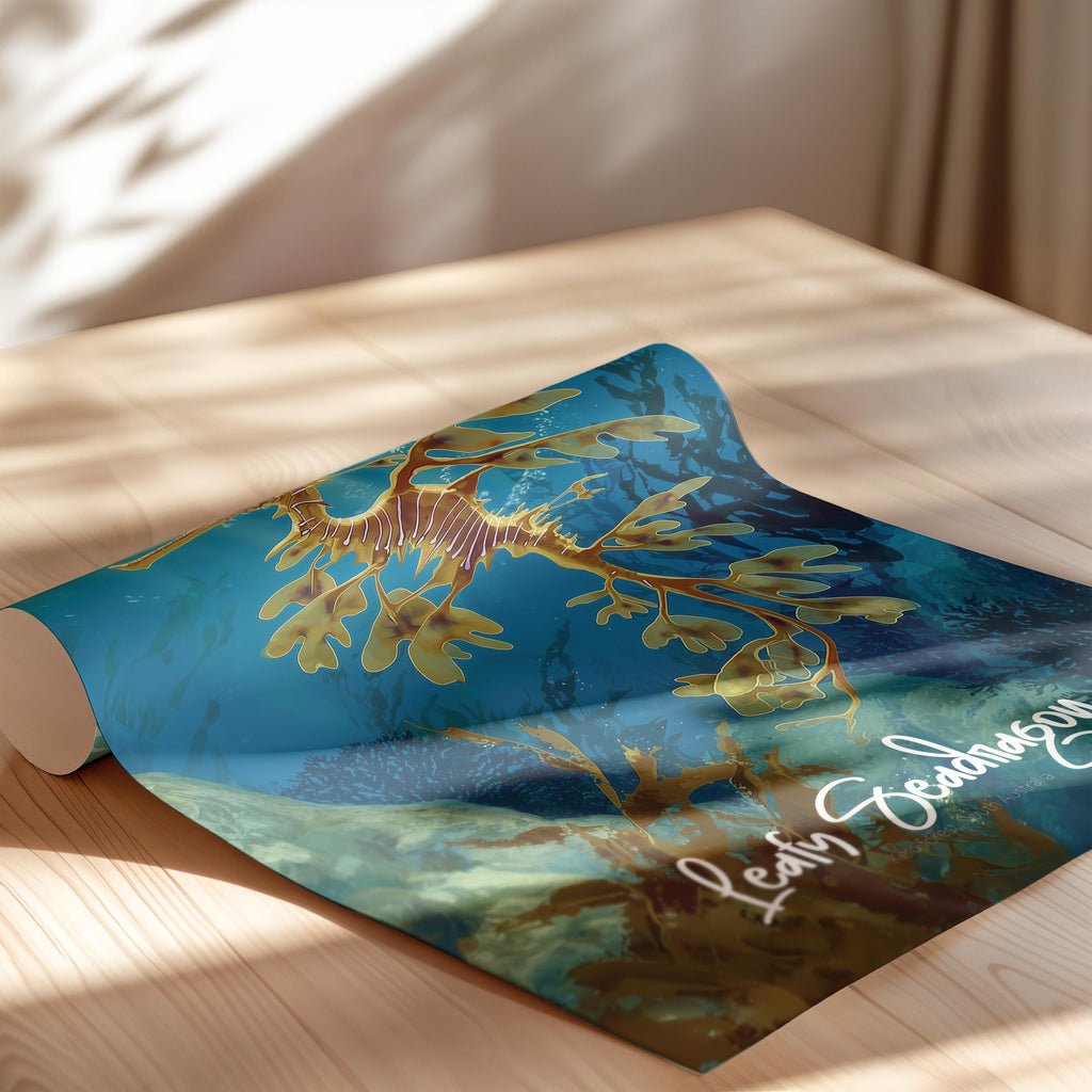 Leafy Seadragon Print: Unique Ocean Creature Wall Art