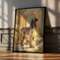 Afghan Hound Art Print: Elegant Dog Lover Gift, Modern Illustration