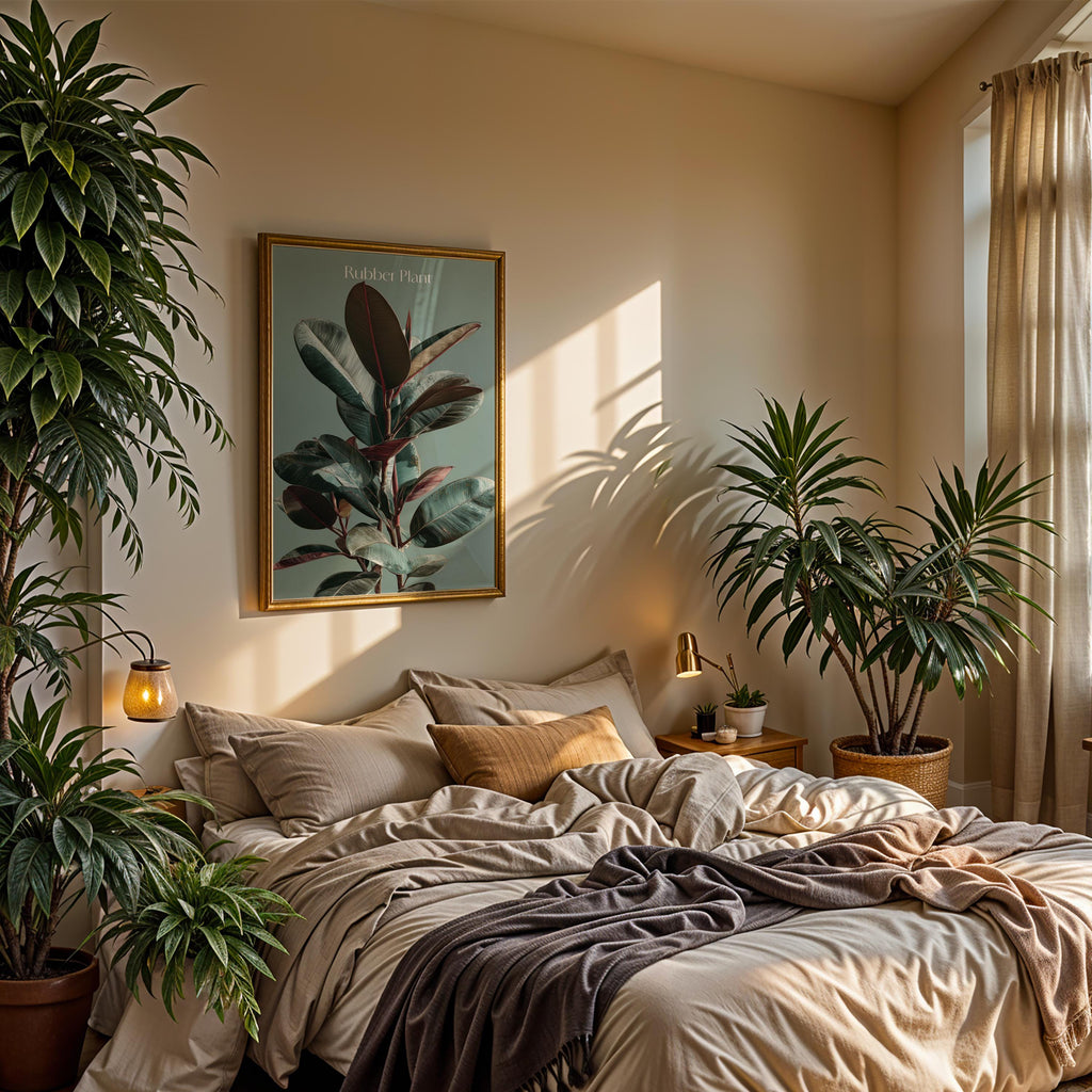 Rubber Plant Print: Tropical Botanical Wall Art, Plant Lover Gift