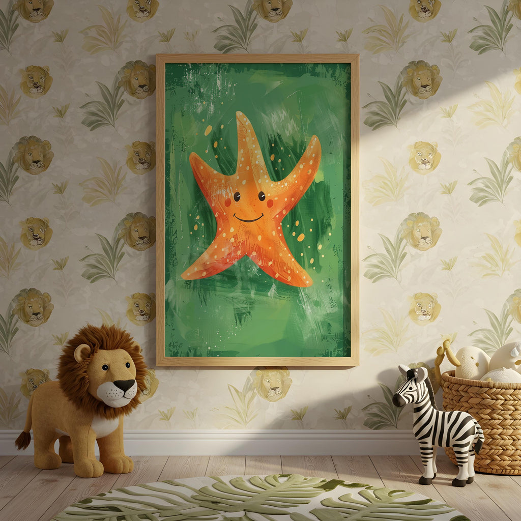 Starfish Nursery Wall Art – Ocean Animal Print