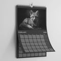 2026 Wildlife Calendar A3: Black & White Animal Photography Wall Planner
